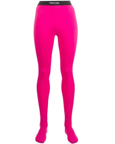 Tom Ford Leggings mit Logo-Bund - Pink