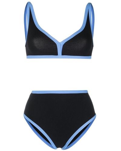 Lisa Marie Fernandez Maria High-waisted Bikini Set - Blue
