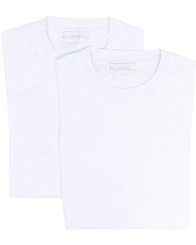 Neil Barrett Cotton Jersey T-shirt (pack Of Two) - White