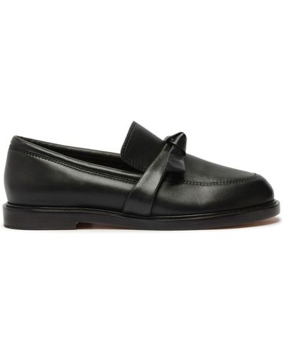 Alexandre Birman Clarita Chunky Leather Loafer - Black