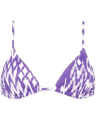 Eres Sun Triangle Bikini Top - Purple
