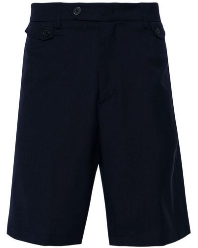 Low Brand Zip-up Tailored Shorts - Blue