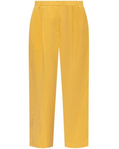 Munthe Kosmila Wide-leg Trousers - Yellow