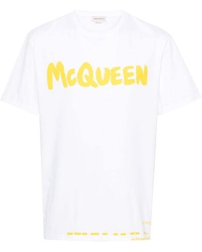 Alexander McQueen Graffiti Tシャツ - ホワイト