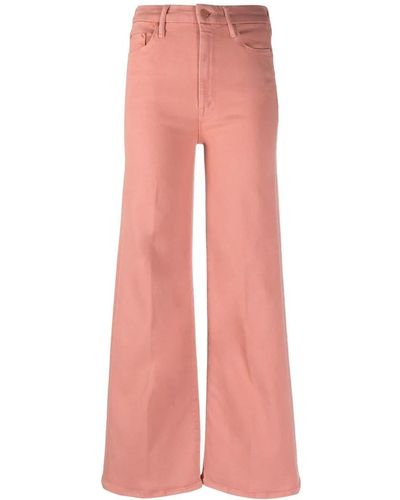 Mother Broek Met Wijde Pijpen - Roze