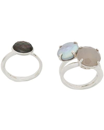 Wouters & Hendrix My Favourites Pearls And Agate Stones Ring - Metallic