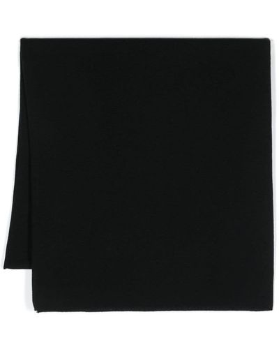 Le Tricot Perugia Fine-knit Scarf - Black
