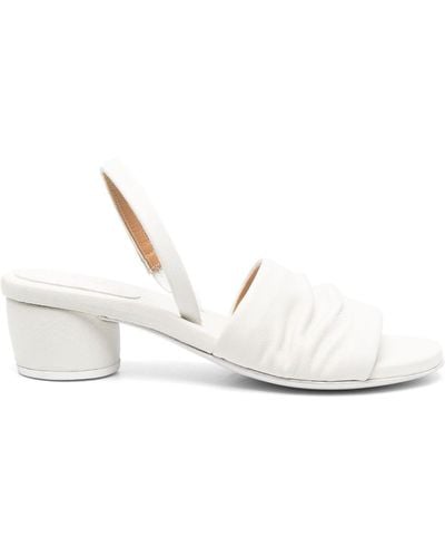 Marsèll 50mm Slingback Leather Sandals - White