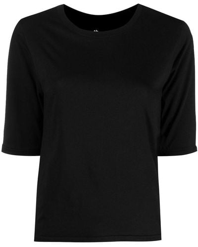 Thom Krom Round Neck Cotton T-shirt - Black