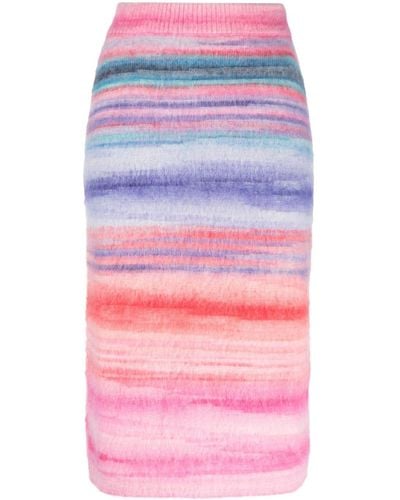 Missoni Slub Brushed Knitted Skirt - Pink