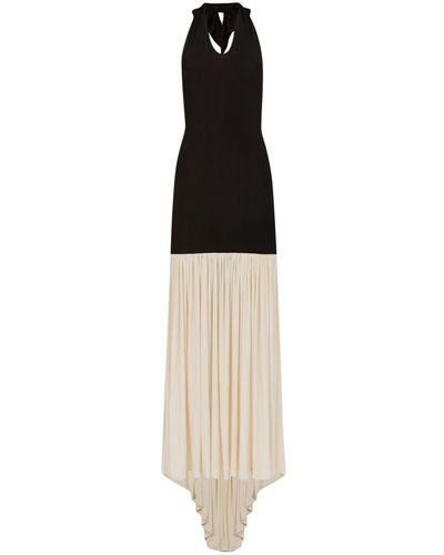 Nina Ricci Halterneck Sleeveless Maxi Dress - White