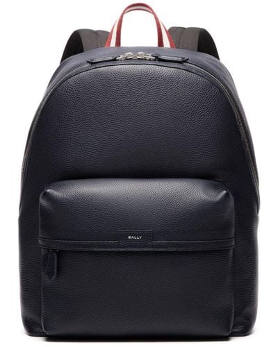 Bally Code Leather Backpack - Black