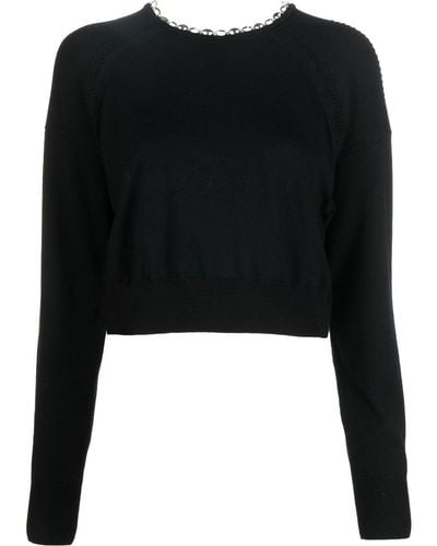 Rabanne Chain-link Neckline Sweater - Black