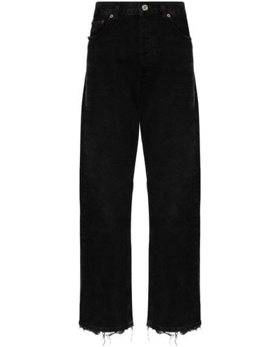 Agolde 90's Mid-rise Straight-leg Jeans - Black