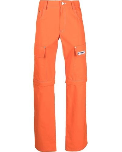 MISBHV Pantalon droit à empiècements détachables - Orange