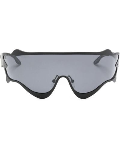 Henrik Vibskov Octane Shield-frame Sunglasses - Gray