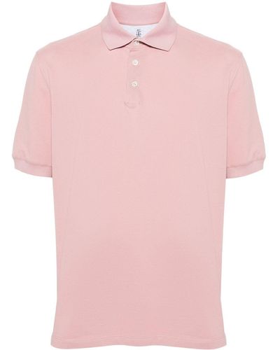 Brunello Cucinelli Katoenen Poloshirt - Roze