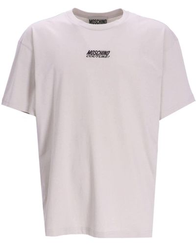 Moschino Logo-print Cotton T-shirt - Pink