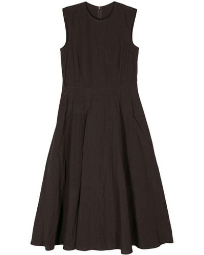 Sofie D'Hoore Dart Lic Crinkled Midi Dress - Black