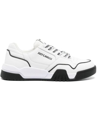 Just Cavalli Klobige Sneakers mit Logo-Prägung - Weiß
