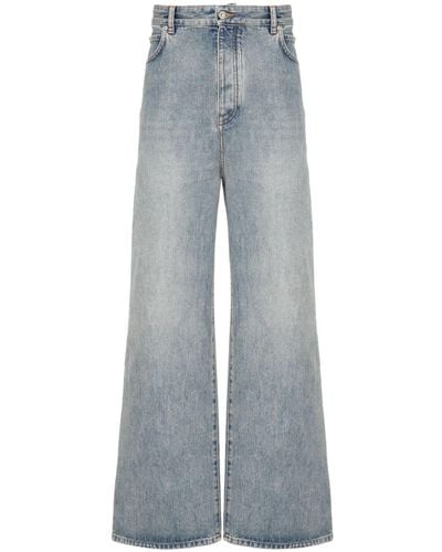 Loewe Mid-rise Wide-leg Jeans - Blue