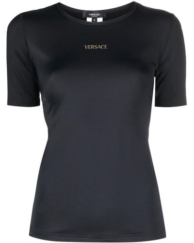 Versace ヴェルサーチェ ラウンドネック Tシャツ - ブラック