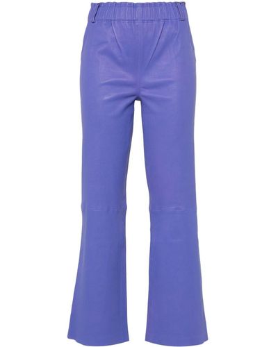 Arma Ferrara High-waist Wide-leg Trousers - Blue