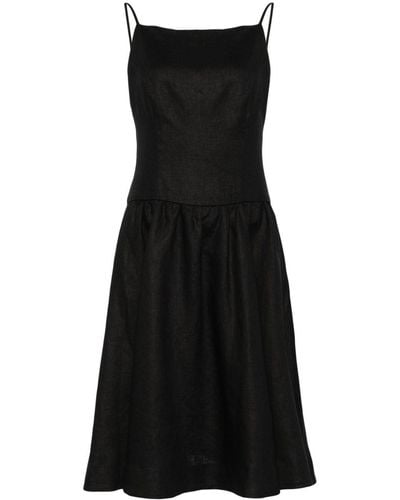 Reformation Clarabelle Linen Dress - Black