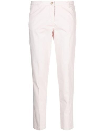 Briglia 1949 Slim-cut Straight-leg Trousers - White