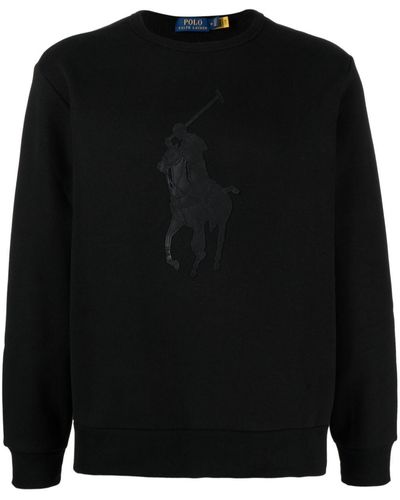 Polo Ralph Lauren Sweater Met Patch - Zwart