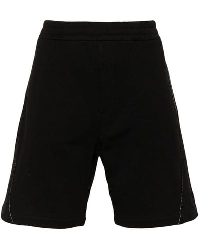 Alexander McQueen Contrast-stitchting Track Shorts - Black