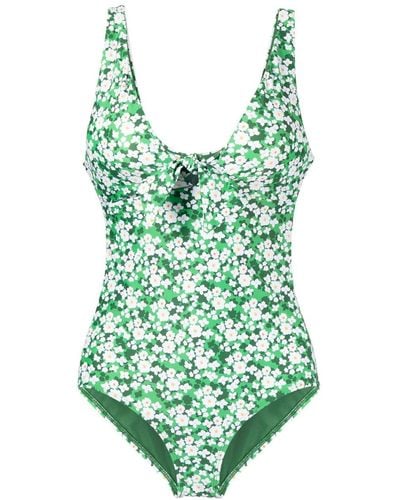 Borgo De Nor Pallas Floral Swimsuit - Green