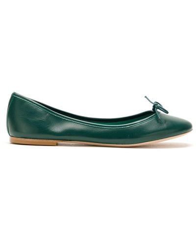 Sarah Chofakian Sarita Leather Flats - Green