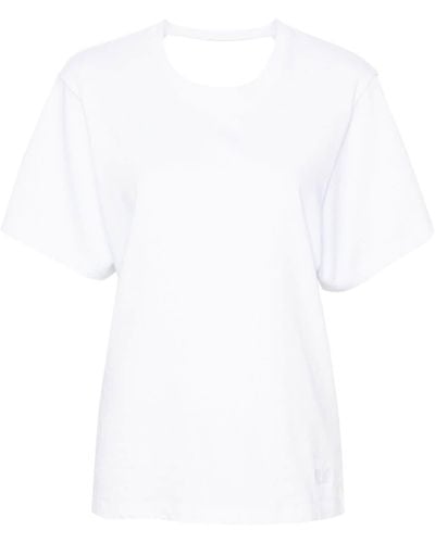 IRO Edjy Open-back Cotton T-shirt - White