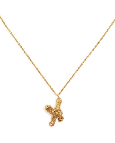 Loveness Lee X Alphabet Pendant Necklace - Metallic