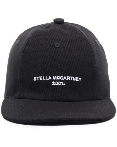 Stella McCartney Cappello da baseball con ricamo - Nero