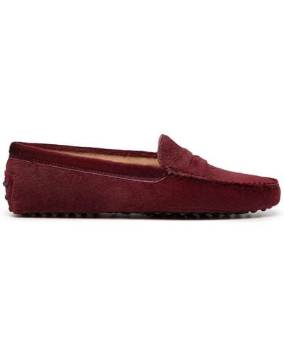 Tod's Mocassins Gommino à bout rond - Rouge