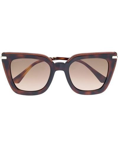 Jimmy Choo Ciagras Oversized Sunglasses - Brown