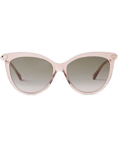 Jimmy Choo Tinsley Cat-eye Sunglasses - White