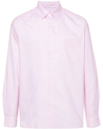 A.P.C. Malo Gestreept Overhemd - Roze