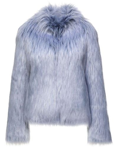 Unreal Fur Giacca in finta pelliccia - Blu