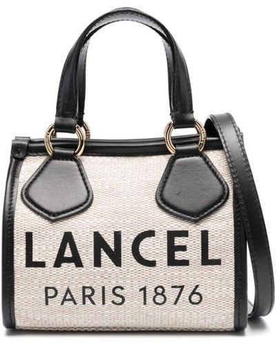 Lancel Bolso shopper mini con logo - Blanco