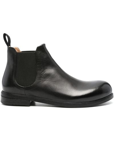 Marsèll Zucca Leather Ankle Boots - Black