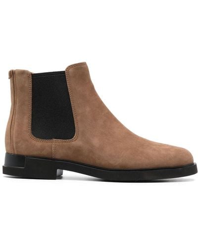 Camper Iman Suede Ankle Boots - Brown