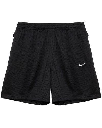 Nike Logo-embroidered Track Shorts - Black