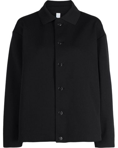 CFCL Pintuck Longsleeved Shirt Jacket - Black