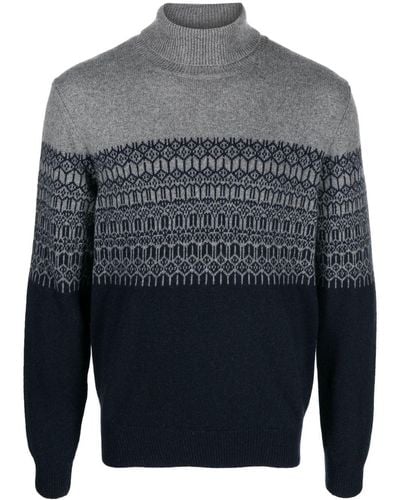 Corneliani Cashmere Roll-neck Sweater - Gray