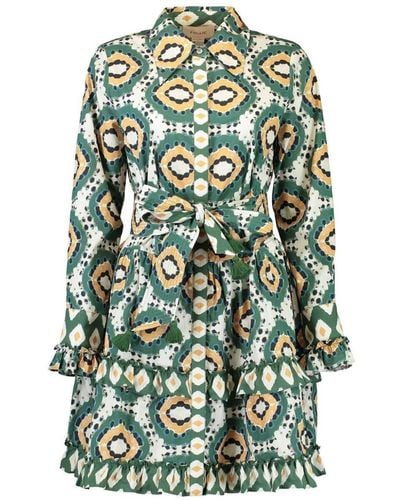 Figue Robe-chemise Cami à imprimé batik - Vert