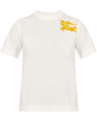 Burberry Ekd Logo-print T-shirt - White