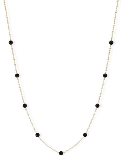 The Alkemistry 18kt Yellow Gold Boba Onyx Necklace - Natural